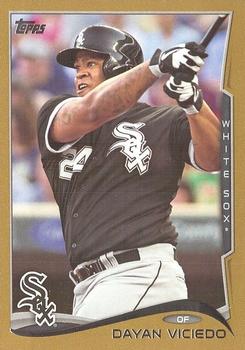 2014 Topps - Gold #208 Dayan Viciedo Front