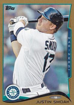 2014 Topps - Gold #213 Justin Smoak Front