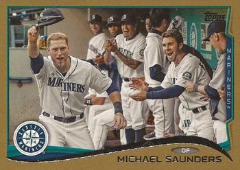 2014 Topps - Gold #224 Michael Saunders Front