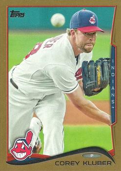 2014 Topps - Gold #279 Corey Kluber Front