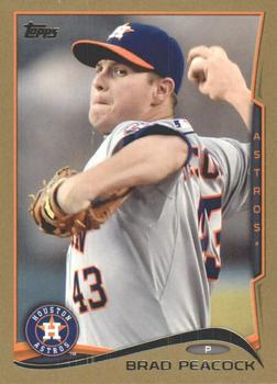 2014 Topps - Gold #313 Brad Peacock Front