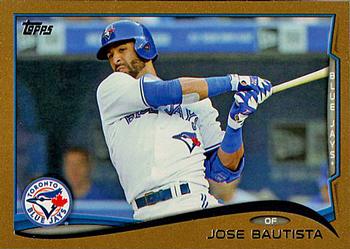2014 Topps - Gold #323 Jose Bautista Front