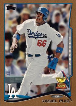 2014 Topps - Gold #331 Yasiel Puig Front