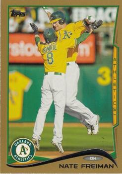 2014 Topps - Gold #343 Nate Freiman Front