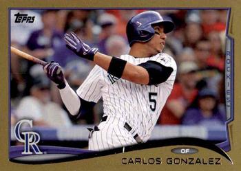 2014 Topps - Gold #350 Carlos Gonzalez Front