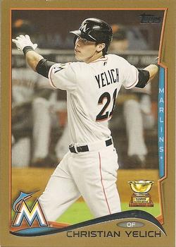 2014 Topps - Gold #358 Christian Yelich Front