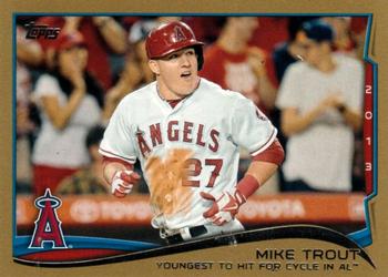2014 Topps - Gold #364 Mike Trout Front