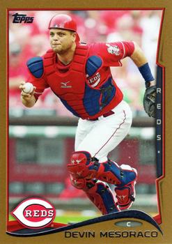2014 Topps - Gold #393 Devin Mesoraco Front