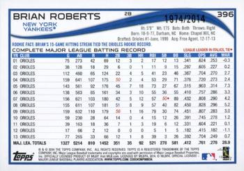 2014 Topps - Gold #396 Brian Roberts Back