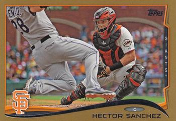 2014 Topps - Gold #399 Hector Sanchez Front
