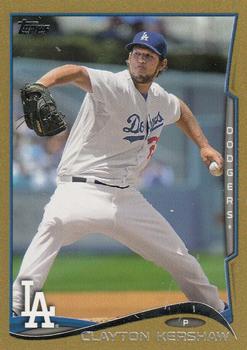 2014 Topps - Gold #400 Clayton Kershaw Front