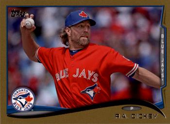 2014 Topps - Gold #421 R.A. Dickey Front
