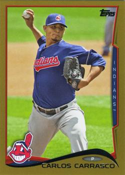 2014 Topps - Gold #501 Carlos Carrasco Front