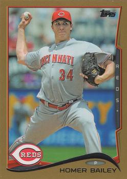 2014 Topps - Gold #505 Homer Bailey Front