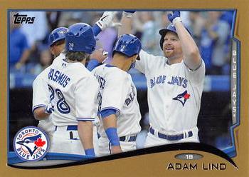 2014 Topps - Gold #573 Adam Lind Front