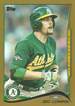 2014 Topps - Gold #607 Jed Lowrie Front
