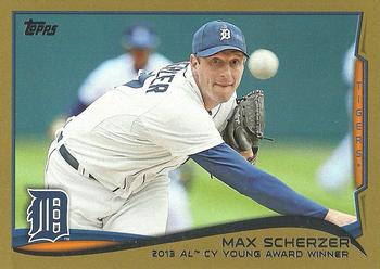 2014 Topps - Gold #630 Max Scherzer Front