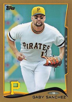 2014 Topps - Gold #634 Gaby Sanchez Front