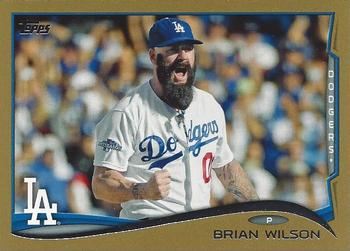 2014 Topps - Gold #367 Brian Wilson Front