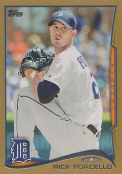 2014 Topps - Gold #384 Rick Porcello Front