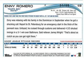 2014 Topps - Camo #49 Enny Romero Back