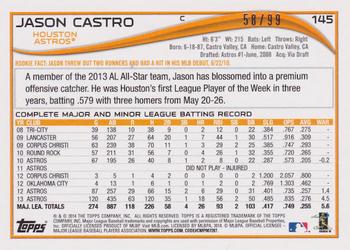 2014 Topps - Camo #145 Jason Castro Back