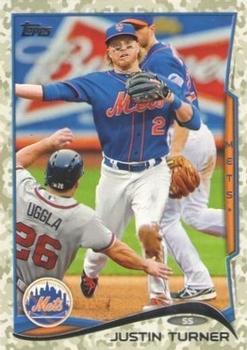 2014 Topps - Camo #187 Justin Turner Front