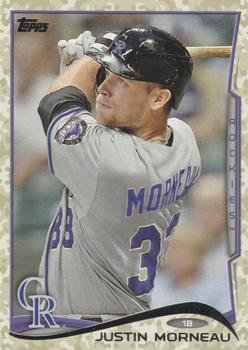 2014 Topps - Camo #465 Justin Morneau Front