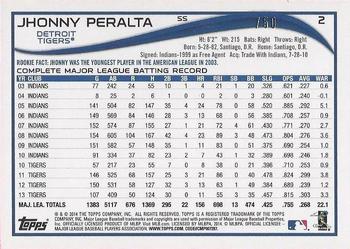 2014 Topps - Pink #2 Jhonny Peralta Back