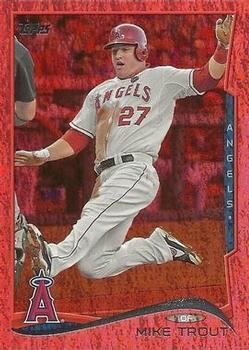 2014 Topps - Red Foil #1 Mike Trout Front