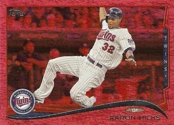 2014 Topps - Red Foil #12 Aaron Hicks Front