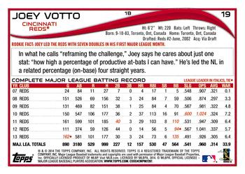 2014 Topps - Red Foil #19 Joey Votto Back