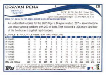 2014 Topps - Red Foil #28 Brayan Pena Back