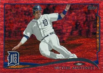 2014 Topps - Red Foil #31 Victor Martinez Front
