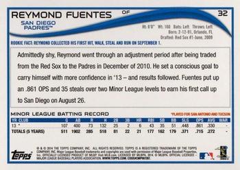 2014 Topps - Red Foil #32 Reymond Fuentes Back