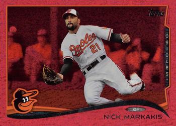 2014 Topps - Red Foil #61 Nick Markakis Front