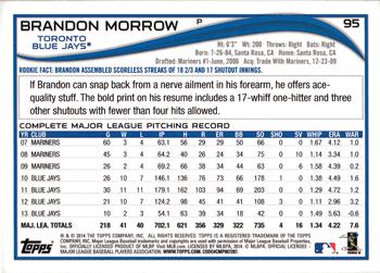 2014 Topps - Red Foil #95 Brandon Morrow Back
