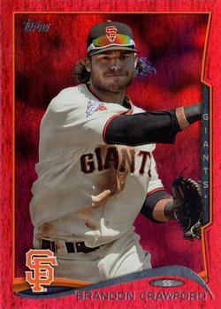 2014 Topps - Red Foil #119 Brandon Crawford Front