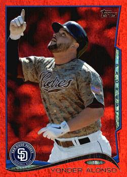2014 Topps - Red Foil #129 Yonder Alonso Front