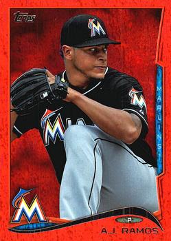 2014 Topps - Red Foil #353 A.J. Ramos Front