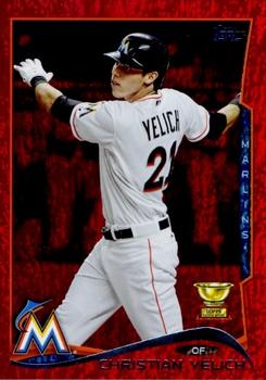 2014 Topps - Red Foil #358 Christian Yelich Front