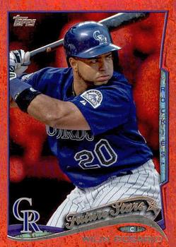 2014 Topps - Red Foil #468 Wilin Rosario Front