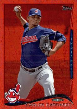 2014 Topps - Red Foil #501 Carlos Carrasco Front