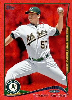 2014 Topps - Red Foil #572 Tommy Milone Front