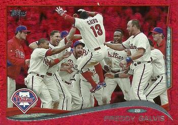 2014 Topps - Red Foil #637 Freddy Galvis Front