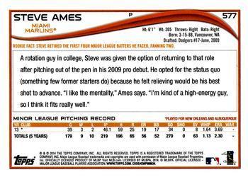 2014 Topps - Red Foil #577 Steve Ames Back