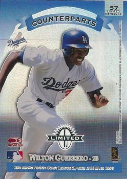 1997 Donruss Limited - Limited Exposure #57 Eric Young / Wilton Guerrero Back