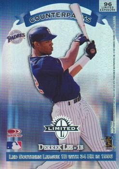 1997 Donruss Limited - Limited Exposure #96 Joe Carter / Derrek Lee Back