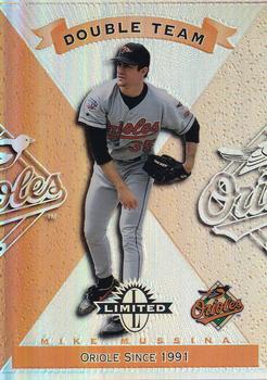 1997 Donruss Limited - Limited Exposure #160 Mike Mussina / Jeffrey Hammonds Front