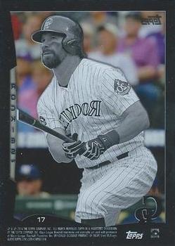 2014 Topps - Clear #17 Todd Helton Back